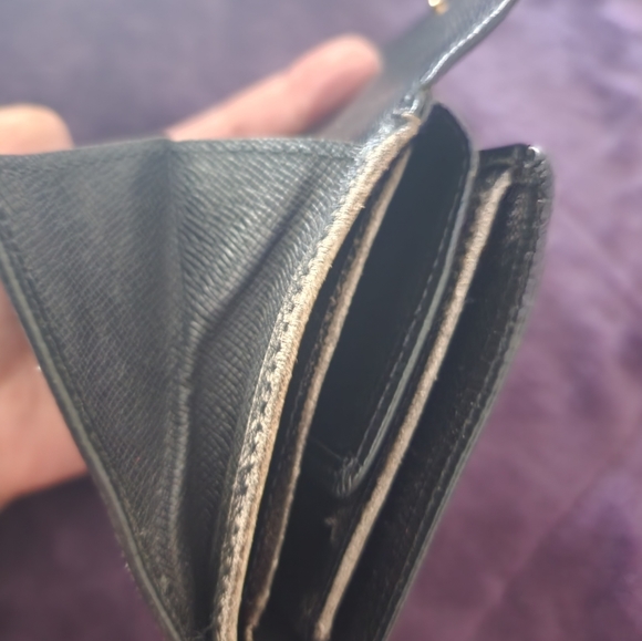 Authentic - Louis Vuitton Epi Black Coin Card Bill wallet Pocket Vintage - Picture 6 of 11